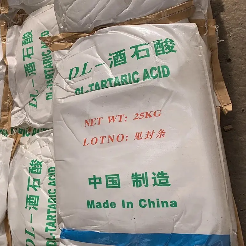 2024 اسيد التارتاريك بسعر المصنع درجة غذائية DL-TARTARIC ACID