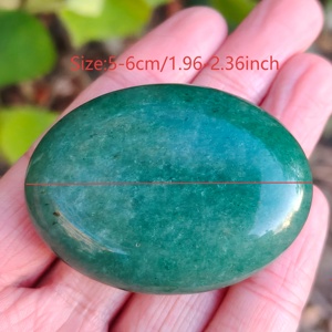 Piedra Ovalada de Aventurina Verde Natural Pulida para Sanación Espiritual, Decoración del Hogar y Regalos Festivos, Venta al Por Mayor - Product Image 4