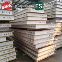 Panneau isolant structurel SIP pour kit de maison préfabriquée, panneau de construction isolé avec épaisseur et dimensions personnalisées