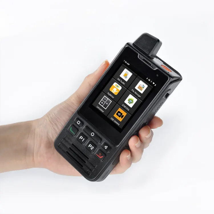 Android 9.0 Digital Analog Intercom 2 Cara Radio Digital Analog GSM Interfon Genggam Walkie Talkie Ponsel