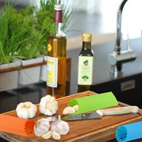 Rouleau d'éplucheur d'ail en silicone Rouleau facile à presser pour éplucher les gousses d'ail en quelques secondes pour outil de cuisine