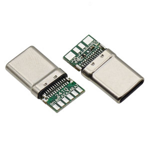 Fabricant USB 3.0 <span class=keywords><strong>Type</strong></span>-<span class=keywords><strong>C</strong></span> 24 broches <span class=keywords><strong>connecteur</strong></span> mâle transfert de données à souder charge rapide 3A 5A <span class=keywords><strong>Type</strong></span> <span class=keywords><strong>C</strong></span> Port <span class=keywords><strong>Connecteur</strong></span> avec carte PCB - Product Image 6