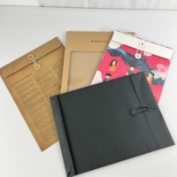 Enveloppe en papier kraft brun personnalisé biodégradable classeur avec fenêtre transparente pour projets d'artisanat et pochettes