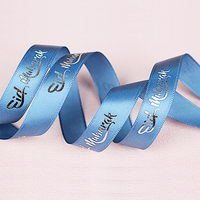 Usine en gros 3D feuille d'argent imprimé Satin 1 pouce imprimante rubans personnaliser ruban coloré Logo impression imprimante ruban