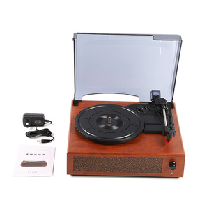 Vente flash : tourne-disque <span class=keywords><strong>vinyle</strong></span> rétro haut de gamme, gramophone multi-disques, type bureau, phonographe en bois - Product Image 2