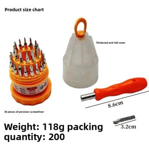 CHTON Kit de Herramientas de Reparación de Teléfonos Móviles 31 en 1 de Acero al Carbono, Destornillador Cruzado Multifunción, Juego de Destornilladores Pagoda, Recargable Manual 6 - Product Image 5