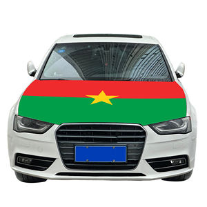 Cubierta de capó de coche Nacional asequible Bandera Burkina Faso Cubierta de motor de coche Bandera Venta directa de fábrica Tela de poliéster - Product Image 6