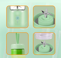 Presse-agrumes électrique 600ml USB rechargeable Mini mixeur à milk-shake portable Mélangeur à smoothie Machine à jus d'agrumes et d'orange