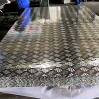 Pelat Aluminium Embos 0.3-0.8mm dengan Desain Pola Berlian Kulit Jeruk - Layanan Pemotongan & Pengelasan
