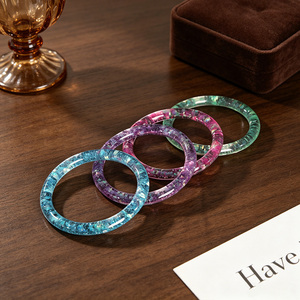 Bohemian Style Resin <b>Bangle</b> Fashion Jewelry Trendy Luxury <b>Bangle</b> Colorful Fashion sequined <b>Bangles</b> for Women Gift - Product Image 5