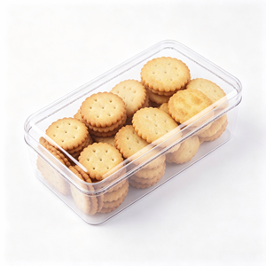 Boîte en plastique transparente de qualité alimentaire haute clarté avec couvercle pour tiramisu, mousse, gâteau en couches, biscuits, fruits, pâtisseries, emballage à emporter - Product Image 4