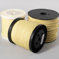 Corde tressée en Para Aramid 1414, résistante aux hautes températures, ignifuge, isolée, résistante à l'usure, corde de traction pour évacuation en cas d'incendie, 0,6 mm, 80 lb, 1000