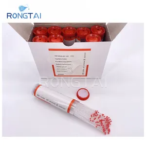 Rongtai หลอดแก้วฝอยขนาด2มม. หลอดเส้นเลือดฝอยเล็กสำหรับแก้วควอทซ์