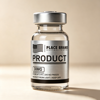 Etiquetas de PVC Resistentes al Calor, al Aceite y a los Rayos UV con Textura Plateada Personalizada y Cajas de Cartón con Ventana para Frascos de 3ml/10ml/30ml