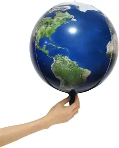 Ballons en aluminium de la terre 4D 22 pouces ballon de la carte du monde jouets pour enfants cadeaux décorations fournitures