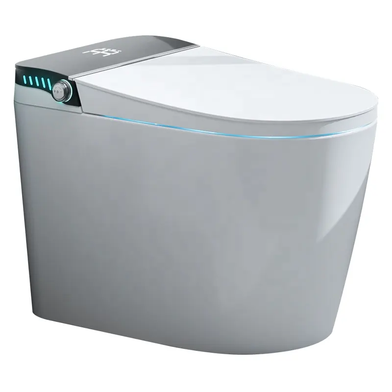 Nouveaux appareils sanitaires modernes wc une pièce Siphon Jet rinçage intelligent intelligent bidet water closet toilettes chasse d'eau toilette à chasse automatique