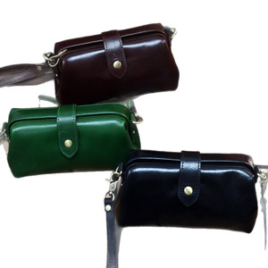 Retro Style Vegetable Tanned Cowhide Clasp <b>Bag</b> Soft Genuine Leather Mini Crossbody Horizontal Square Magnetic Buckle Everyday - Product Image 5