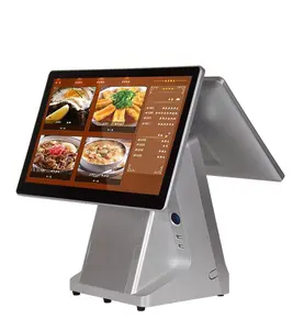 Çift ekran dokunmatik ekran POS sistemi EPOS TP ödeme terminali kadar makine cihazı masaüstü elektronik akıllı Modern yazarkasa