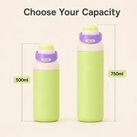 Bouteille isotherme en acier inoxydable, anti-fuite, réutilisable, pour le sport, avec logo personnalisé, cadeau, camping, vente en gros