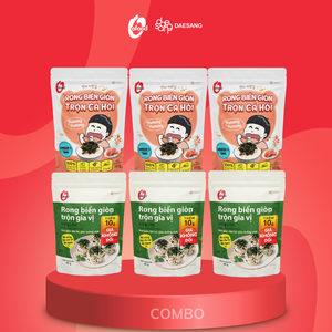 Snack de algas marinas al estilo coreano especialmente diseñado para niños O'Food Algas Crujientes con Salmón (paquete de 30g) nutritivo - Product Image 2