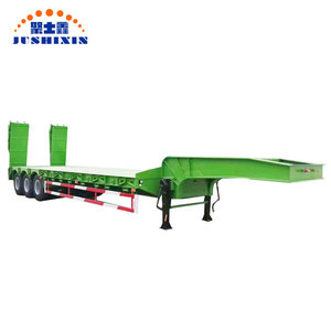 Rimorchio Semirimorchio Ribassato a 3 Assi in Acciaio per Trasporto Pesante con Rampa Idraulica - Prodotto in Cina - Product Image 2