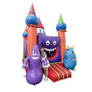 WINSUN - Castillo Inflable Comercial para Niños, Modelo Little Monster, con Trampolín, Certificado CE, Libre de Plomo, Impermeable, Fácil de Instalar - Product Image 1