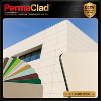 Panneau composite en aluminium de 3 mm de couleur unie, rouge, bleu, jaune, plaque ACP pour enseignes de chaînes de magasins et fonds de logo