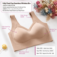 Soutien-gorge sans armatures à bonnets fixes, sans coutures, en dentelle tricotée, bretelles réglables, bonnet 3/4, chaud, 5 couleurs, tailles régulières et grandes tailles pour adultes