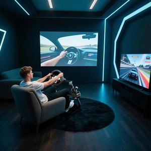 Support de <span class=keywords><strong>volant</strong></span> de course réglable en hauteur avec logo personnalisé, simulateur de cockpit, support de <span class=keywords><strong>volant</strong></span> en métal, garantie 1 an - Product Image 6