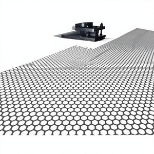 Panel de Malla de Alambre de Acero Inoxidable 304/316 Perforado con Orificios Convexos, Marca HUANJI, Acabado Brillante, Certificado ISO9001, para Filtración, Venta al Por Mayor - Product Image 1