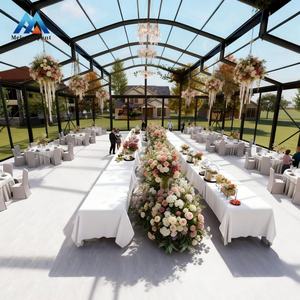 Tente de réception de luxe transparente noire pour événements extérieurs, chapiteau <span class=keywords><strong>orangerie</strong></span>, tentes atrium pour événements - Product Image 6