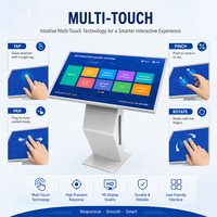 Kiosco de Información con Pantalla Táctil LCD de 32, 43, 50 y 55 Pulgadas con Funciones de Animación y Educación, Sistema Operativo Windows/Android, Soporte de Pie