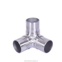 Connecteur de main courante moderne en acier inoxydable 304 316 résistant à l'eau à 180 degrés, raccord à fente, garantie de 3 ans pour tube à fente en verre