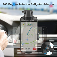 Support de téléphone universel pour voiture, support de téléphone portable, support de voiture, poignée de téléphone, support rotatif et rétractable 360 pour tableau de bord