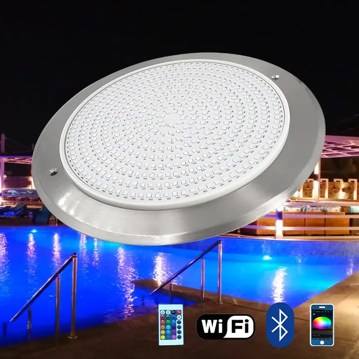 Yüzey montaj 6W 10W 25W 12 Volt SMD renkli led yüzme havuz ışığı epoksi reçine yayımlandı 100% su geçirmez havuz led