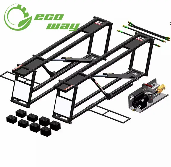 Eco-way Portability Car Lifter For Workshops Floor Hydraulic Car Lifts For Repairing Indoor 0utdoor