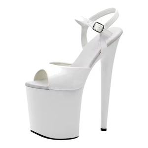 <span class=keywords><strong>Zapatos</strong></span> de <span class=keywords><strong>Mujer</strong></span> Nuevos de 8 Pulgadas-20 cm, Tacón Alto, Suela Gruesa, Punta Abierta, Modelo <span class=keywords><strong>Pasarela</strong></span>, Discoteca, Sexy, Impermeables, Sandalias de Tubo de Acero - Product Image 2