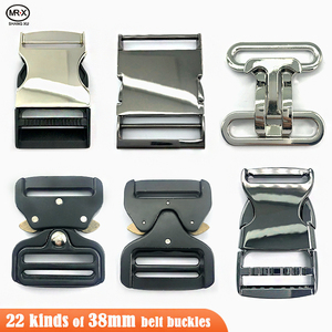 Hebilla Metálica de Liberación Lateral de Aleación Negra y Plateada de 38mm al por Mayor Directo de Fábrica - Product Image 1