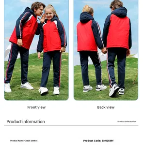 Ensemble d'uniformes scolaires classiques pour enfants - Tissu en coton doux pour les sports et les cérémonies d'été et d'automne - Product Image 2