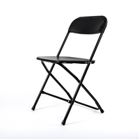 Chaise pliante en plastique ZDY-104, chaise pliante de loisirs pour la maison, design moderne et simple, empilable, couleur blanche