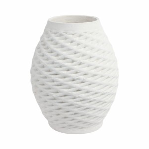 Vaso in porcellana testurizzata stampato in 3D, decorazione scultorea per soggiorno e camera da letto - Product Image 3