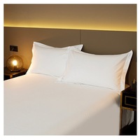 Ensemble de literie d'hôtel en coton tissé 400TC, respirant, écologique, absorbant, moderne, avec logo personnalisable, vente en gros, provenant de Jiangsu
