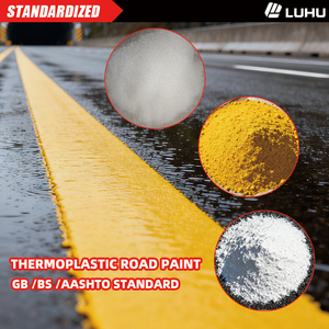 Reflective High Temperature Resistant Fast Dry Thermoplastic Road Marking <strong>Paint</strong> White Yellow Hot Melt Highway Traffic Line High - Product Image 2