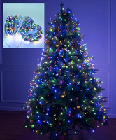 Extralanger Grüner Flexibler Kupferdraht mit Versteckter Fernbedienung, 50M 500LED 200M 2000LED Dimmbare IP44-Zertifizierte Weihnachtsbeleuchtung