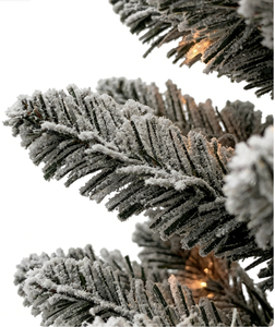 3.5ft Pre-lit Snow Flocked PVC Artificial <strong>Christmas</strong> <strong>Tree</strong> Birch Pot High Quality Remote Controlled Eco-Friendly <strong>Mini</strong> Tabletop for - Product Image 6