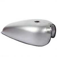 Réservoir de carburant universel en acier inoxydable 9L pour moto Cafe Racer, style vintage, compatible avec CG125