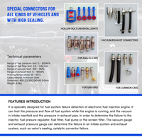 Débitmètre de pression de carburant F831, testeur de système de carburant moteur, manomètre de pression de carburant EFI2100, débitmètre, contre-pression d'échappement du moteur