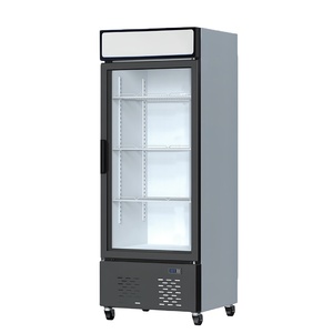 Refrigerador expositor con puerta de cristal y manija empotrada para la venta DSS-228AP - Product Image 1