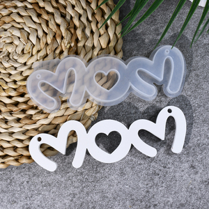 LEQU Happy And Fun Mother's Day MOM Wall Door Sign Silicone <b>Mold</b> 3 Designs Reusable Hanging Decor Resin <b>Mold</b> for Home Gifts - Product Image 4