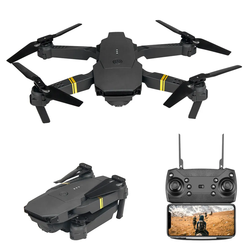 Drones Accessories E58 Aircraft Mini Quadcopter With 4K HD Camera WIFI FPV Foldable Control Kit Portable Toy Dron Delivery